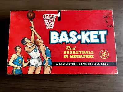 Vintage 1962 Cadaco Bas-Ket Board Game • $20