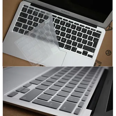 UK/EU European Version Keybaord Cover Skin For MacBook Air Pro 11 12 13 14 15 16 • £4.79