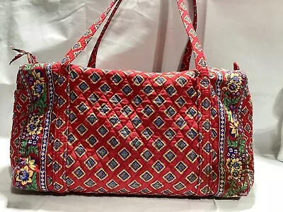 Vera Bradley Villa Red Pattern XL Duffel Bag • $42.99