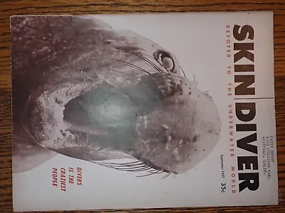 1957 September Skin Diver Magazine Vintage Scuba • $35