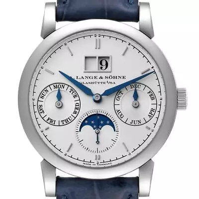 A. Lange And Sohne Saxonia Annual Calendar White Gold Mens Watch 330.026 • $39000