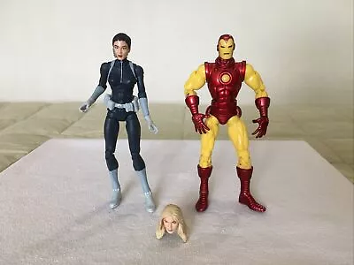 Marvel Legends S.H.IE.L.D Leaders 2 Pack Maria Hill/ Iron Man Figures 2008 Loose • $25.99