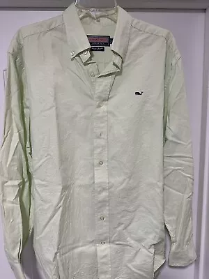 Vineyard Vines  Long Sleeve Button Down WHALE Shirt (Men's Large) Green • $8