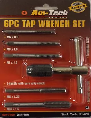 Tap Set Re-Threading Repairs Tool Re Cut 5 Spares Metal Cutters Hole Tapping New • £5.97