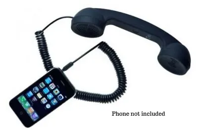 POP PHONE Moshi Moshi Retro Black Handset By Native Union*New*David Turpin*3.5mm • $19.99