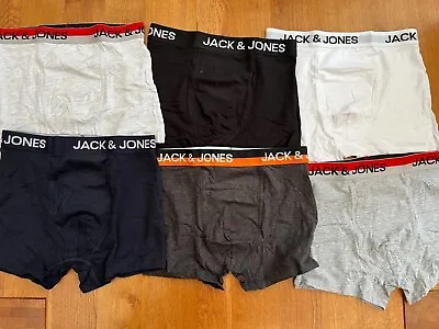 Jack & Jones Mens Cotton Rich Boxer Shorts - Assorted Colours/Sizes - BNWOT • £4.50