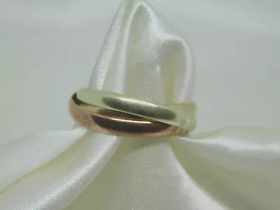9ct Gold 3 Colour  Russian  Wedding Ring • £145