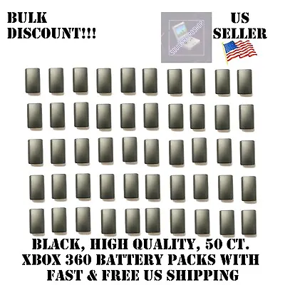 50x Black Battery Replacement For Xbox 360 Controller Case Shell Pack Cover US • $38.99