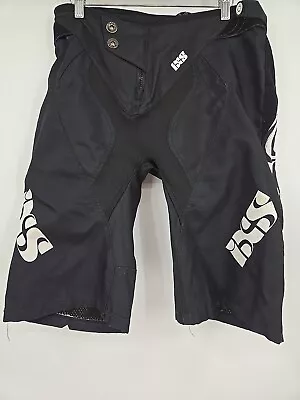 IXS  Shorts Black Size Large MTB Mountain Bike Moto Adjustable Waist Mesh Lined • $49