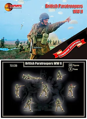 Mars Figures 72139 British Paratroopers (WWII) (40 Figures) 1/72 • $9.98