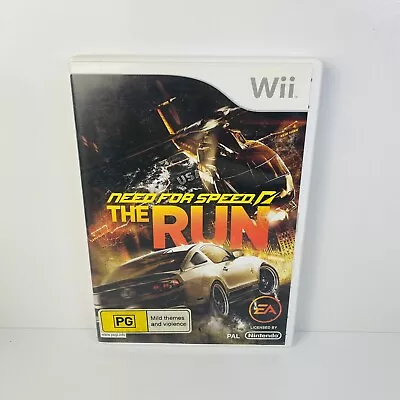 Need For Speed The Run - Nintendo Wii Game PAL - Tested Working + Fast Free Post • $9.90