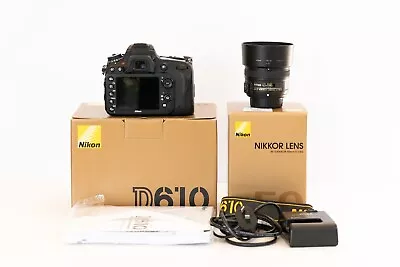 Nikon D610 DSLR Camera + AF-S NIKKOR 50mm F/1.8G Prime Lens • $725