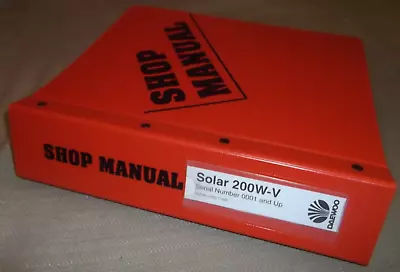 Daewoo Solar 200w-v Wheeled Excavator Service Shop Repair Workshop Manual 0001- • $169.99