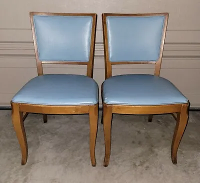 Thonet Mid Century Modern Blue Chair Lot Of 2 / Retro 1950s • $175