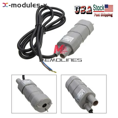 DC12V/24V Micro Submersible Motor Water Pump 5M 10L/M 600L/H 6-15V Fish Pond USA • $13.81