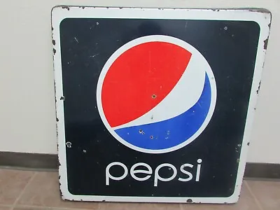 Pepsi Cola Metal Table Porcelain Top #20-Mexican-Restaurant Bar--Vintage-Old • $119.97