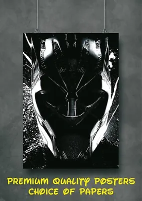 Black Panther Marvel Avengers Movie Large Poster Art Print A0 A1 A2 A3 A4 Maxi • £5.15