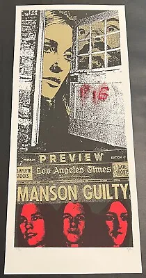 Cielo Drive - Manson - Sharon Tate - Poster - Print Mafia • $40