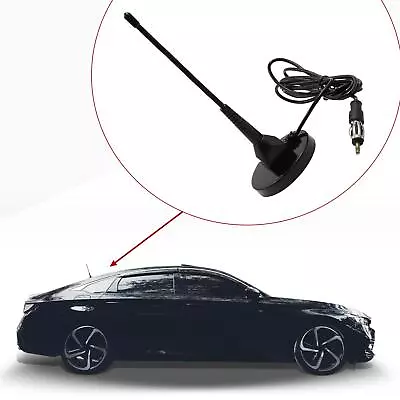 170cm Length Car Roof Magnetic Base AM / FM Radio Signal Antenna Aerial Black • $14.29