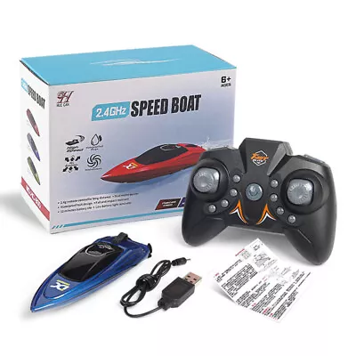 NEW Mini RC Boats High Speed Racing Boat Dual Motors 2.4G Remote Control Ship • $13.31