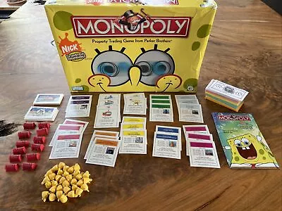 Nickelodeon SpongeBob SquarePants Monopoly 2005 REPLACEMENT Pieces Lot Only READ • $9.97