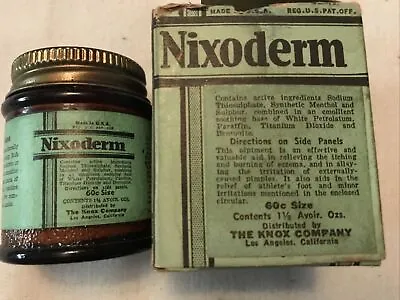 £16.52 • Buy Nixoderm Ointment Vintage Full Jar In Original  Box & Instructions