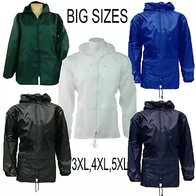 Big Sizes Unisex  Light Weight Shower Proof  Jacket KAGOOL SIZES-3XL4XL5XL • £9.99