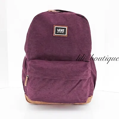 NWT Vans Realm Plus Pack Backpack School Laptop Book Bag VN0A34GL7D5 Prune Plum • $65.67