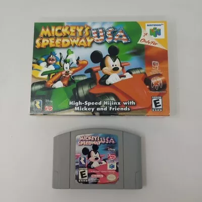 Mickey's Speedway USA (Nintendo 64) N64 Game & Clamshell Case • $25
