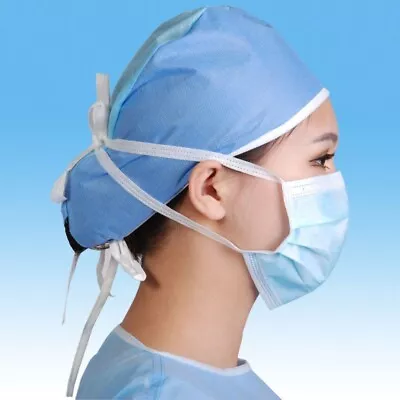 Face Mask Surgical Level 3 Tieback 3 Ply Facemask Disposable 50 Pieces Facemask • $2.03