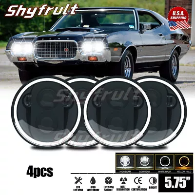 4pcs 5.75  5-3/4 Inch LED Headlights Hi/Lo Beam For Ford Thunderbird Torino • $117.89