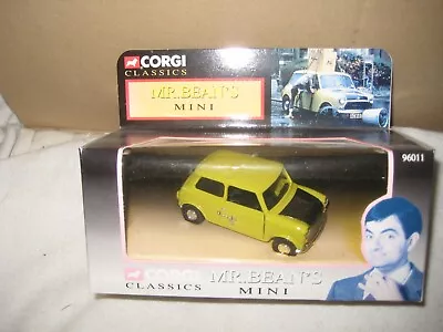 Corgi Classics 96011 Mr Bean's Mini Gloss Bonnet Diecast Model Car. • £26