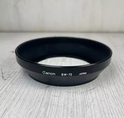 Used Canon BW-72 Lens Hood For Canon Fd 4/17 2.8/20 1.4/24 L 3.5/20-35 L 24-35 L • £37