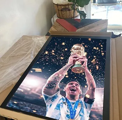 $14.99 • Buy Lionel Messi Won The World Cup 2022 Poster History Of Argentina Star Poster
