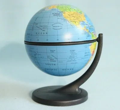 $22.95 • Buy Miniature World Globe Replogle Scanglobe 4  Dual Axis Meridian Plastic 11cm