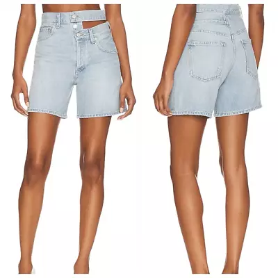 Agolde Shorts Shorts Size 27 Broken Waist Band Denim Button Fly Organic Cotton • $158