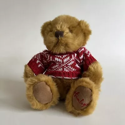 Hamleys Soft Toy Cuddly Plush Teddy Bear In Winter Jumper 7” • £8.50