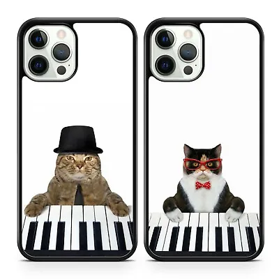 £7.99 • Buy Fashionably Dressed Cat Animals Piano Music Instrument Keyboard Phone Case Cover