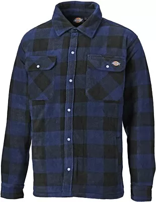 Dickies Portland Padded Casual Work Shirt Lumberjack Royal Blue Size 3XL 4XL • £44.99