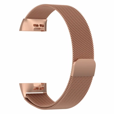 $15.19 • Buy For Fitbit Charge 4 5 Band Metal Stainless Steel Milanese Loop Strap Wristband