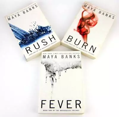 MAYA BANKS The Complete Breathless Trilogy Series - Rush Fever Burn 3 BOOKS VGC • $19.40