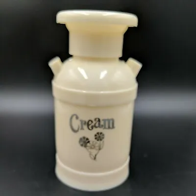 Vintage Plastic Milk Can Creamer Cream Dispenser Ivory Pitcher DM Plastics  • $11.82