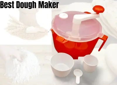 Dough Kneader Atta Maker(MIXER) For Roti /Chapati/Tortilla Free 3 Measuring Cups • £18.79
