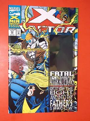 X-FACTOR # 92 - NM 9.4 - 1993 ANNIVERSARY HOLOGRAM COVER - 1st APP OF EXODUS • $9.95