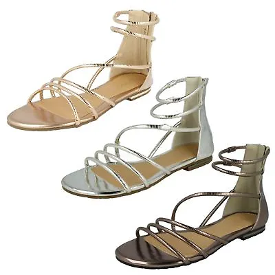 Ladies Savannah Flat Gladiator Sandals • £2.99