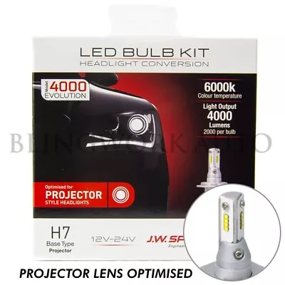 JW Speaker H7 LED 6000K White Model 4000 Evolution Kit For PROJECTOR HEADLIGHT • $179.99