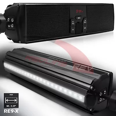 Refurb Bluetooth Waterproof Motorcycle Audio Stereo Speaker System LED FM Radio • $34.99