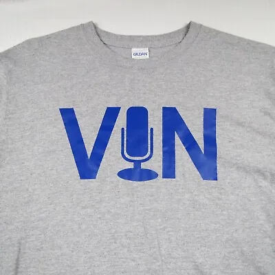 Vin Scully Retirement Microphone Gildan T Shirt - Size M - New No Tags • $10