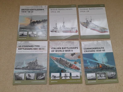 £30 • Buy 6 Osprey New Vanguard Naval Softback Books