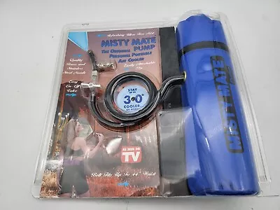 MISTY MATE PERSONAL PORTABLE AIR COOLER Mister Pump W/ Belt BLUE NEW NIP! • $59.99